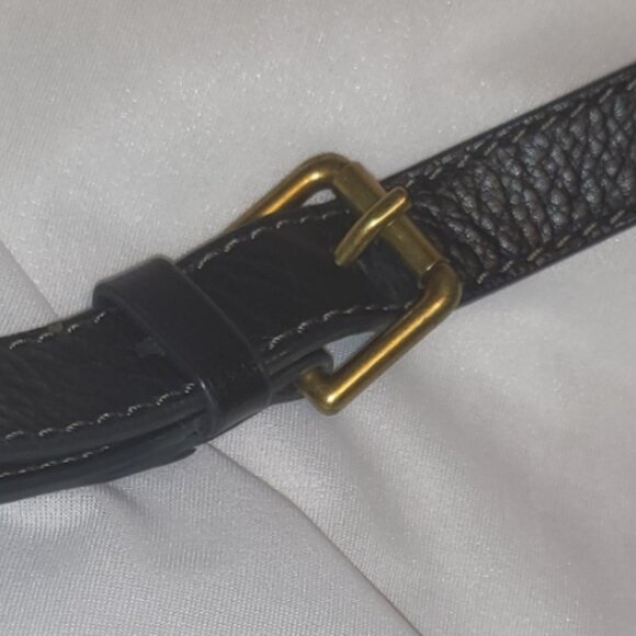 Vintage Fossil Emerson Bag Hobo Crossbody Black Pebble Leather Shoulder Bag Hand - Picture 7 of 16